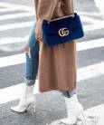 Сумка Гуччі GG Marmont Small Velvet Shoulder Bag